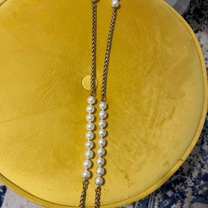 Vintage Pearl Chanel Station Necklace